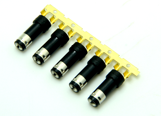 ক্রাম্পিং ব্যারেল টাইপ 10A 12V 5.5 * 2.5 মিমি ওয়্যার 18 AWG - 26 AWG পুরুষ ডিসি পাওয়ার প্লাগ সংযোগকারী