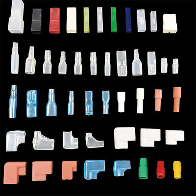 Customized Terminal Protection Cover,Wiring Assembly White 6.3 Flag Sleeve Terminales 90 Angle Locking Terminal Nylon Sheath