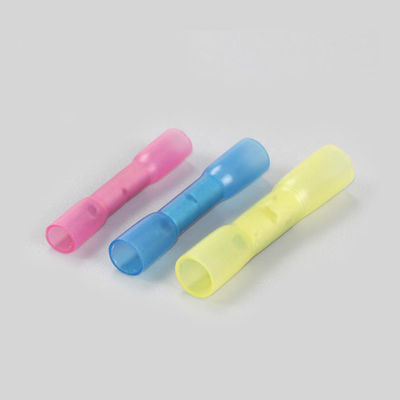 ২২০ পিসি পিই ডাবল স্প্লাইস টিউব বাট সঙ্কুচিতযোগ্য টার্মিনাল ইনসুলেটেড ক্র্যাম্প হিট সঙ্কুচিত তারের সংযোগকারী কিট