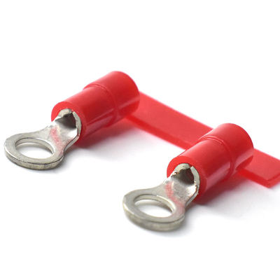 সার্কুলার ক্রাম্প টার্মিনাল 5MM 10MM ক্রমাগত প্রাক-ইনসুলেটেড রিং টার্মিনাল তামা তারের লগ