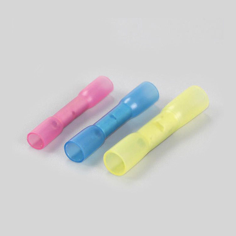 ২২০ পিসি পিই ডাবল স্প্লাইস টিউব বাট সঙ্কুচিতযোগ্য টার্মিনাল ইনসুলেটেড ক্র্যাম্প হিট সঙ্কুচিত তারের সংযোগকারী কিট