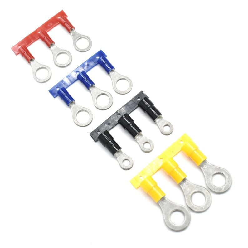 কাস্টম কারখানা 16 Awg তামা নাইলন বিচ্ছিন্ন স্প্যাড টার্মিনাল সংযোগকারী অবিচ্ছিন্ন রিং টার্মিনাল